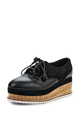 LOST INK  HAZEL SCALLOPED CORK FLATFORM SHOE